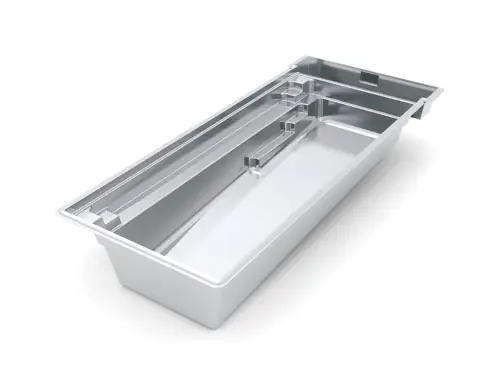 The Reflection™ with Cover Fiberglass Pool 3D image